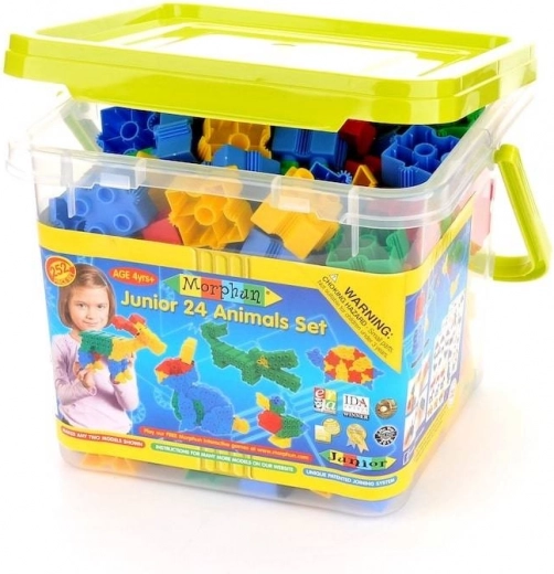 Blocchi di costruzione Morphun Junior 24 Animali 252 pz