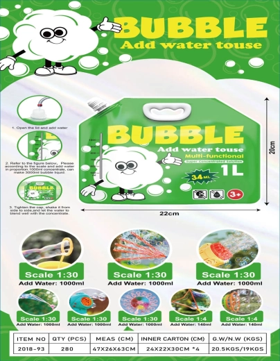 Concentrato per bolle 34 ml (per 1 l di soluzione)