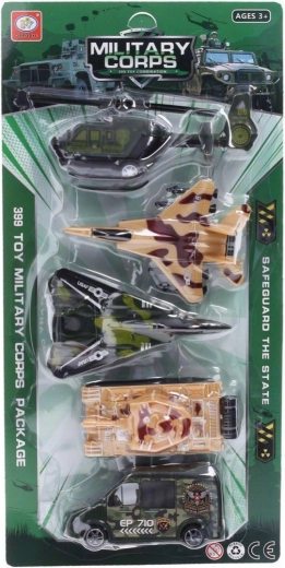Set militare di veicoli e aeromobili 5 pz