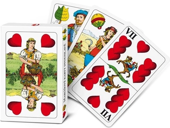 Carte da gioco Efko Mariáš a doppia testa in scatola