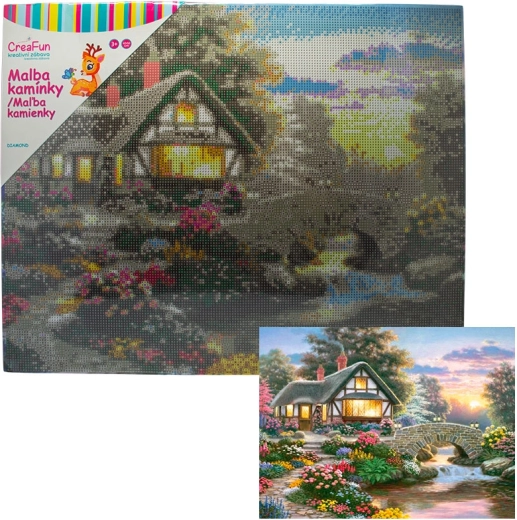 Pittura con diamanti – giardino incantato 40 × 50 cm