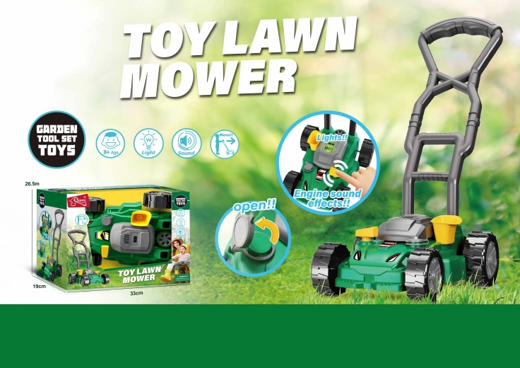 Tosaerba per bambini con effetti luminosi e sonori