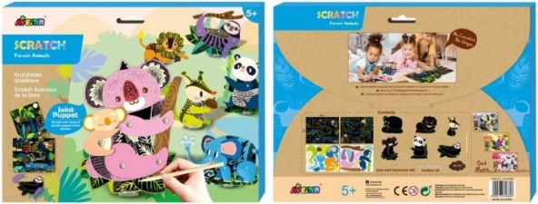 Carta da grattare - Animali del bosco