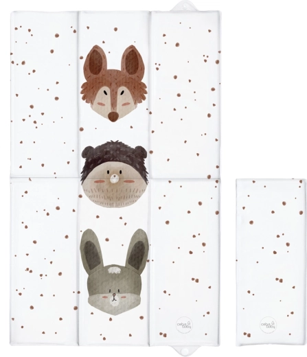 Ceba Baby fasciatoio da viaggio pieghevole Basic cute animals 80 × 50 cm