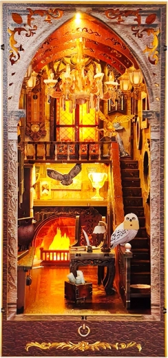 Ferma-libri puzzle 3D – casa magica