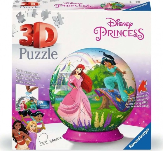 RAVENSBURGER 3D Puzzleball Principesse Disney 73 pezzi