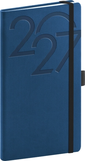 Agenda tascabile Notique Ajax 2027 blu 9 x 15,5 cm