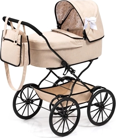 Passeggino retrò per bambole Bayer Classic con borsa