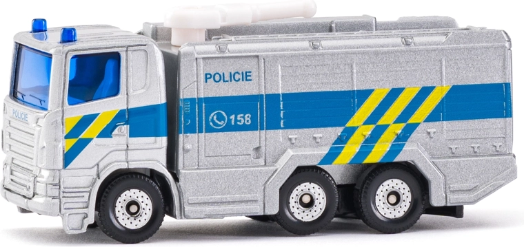 Camion della polizia Siku Scania con cannone ad acqua – versione ceca