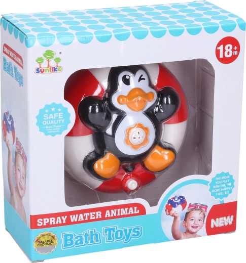 Fontana d'acqua a forma di pinguino 10 cm
