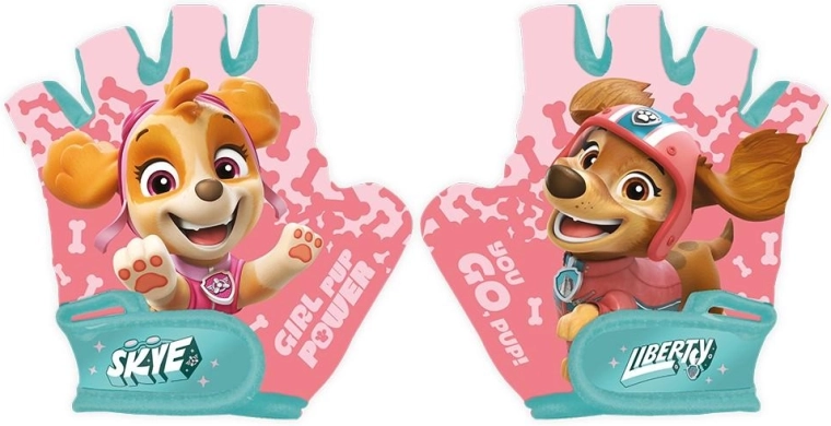 Guanti da ciclismo per bambini Paw Patrol rosa - 1 pezzo