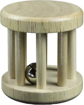 Sonaglio in legno a gabbia con campanellino - 1 pezzo