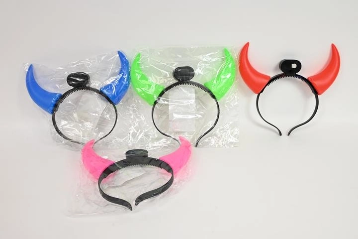 Cerchietto luminoso LED con corna