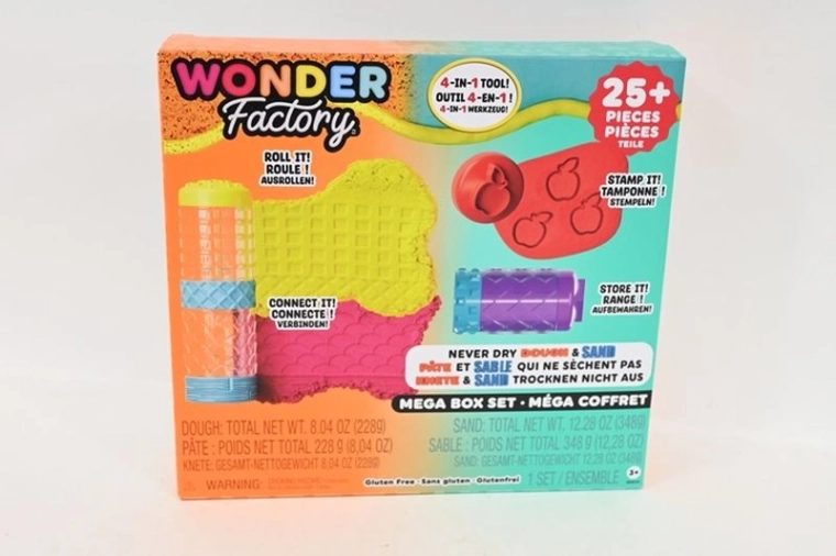 MGA Wonder Factory Never Dry pasta modellabile e sabbia cinetica – set