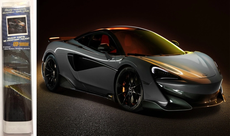 Norimpex pittura con diamanti McLaren 600LT 30 × 40 cm