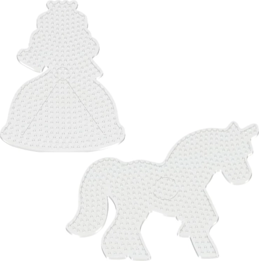 Playbox basi per perline da stirare – unicorno e principessa (2 pz)