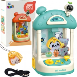 Gioco intelligente in scatola per bambini – macchina blu acchiappa-pupazzi e palline