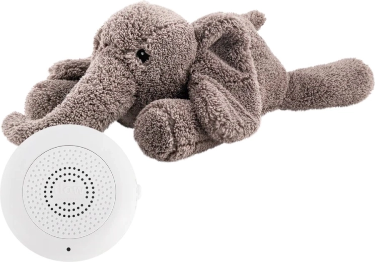Flow elefante di peluche con battito cardiaco George grey