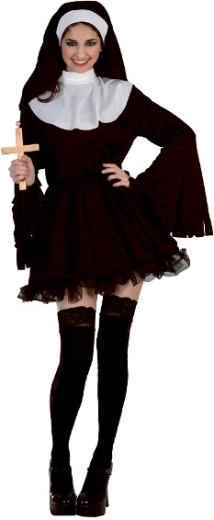 Costume da suora seducente per adulti, taglia S