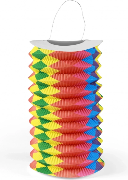 Lanterna di carta arcobaleno 15 cm