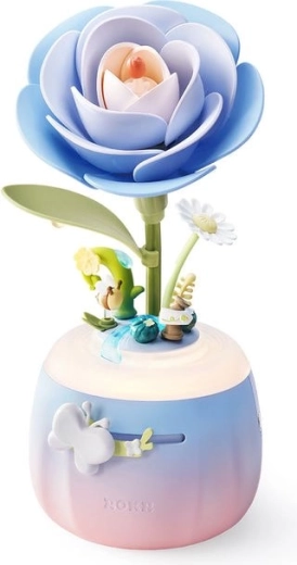 Robotime ROKR Floral Art puzzle 3D lampada camelia (73 pezzi)