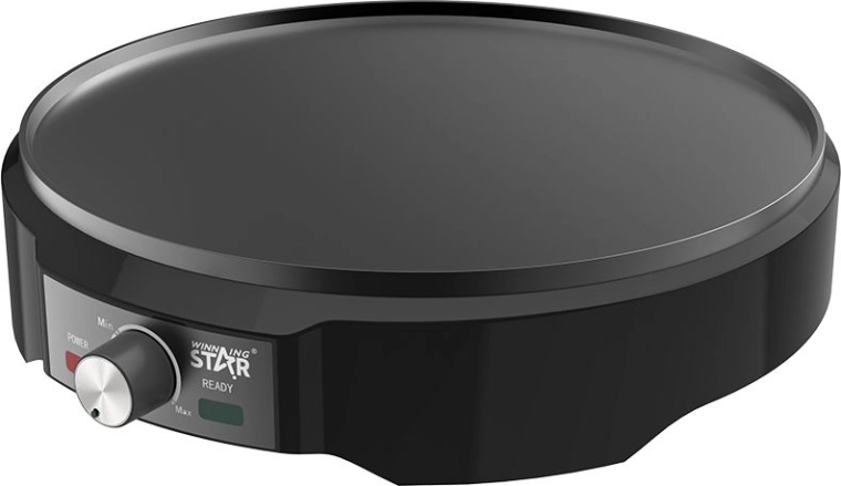 Piastra elettrica per crêpes WinningStar 1200 W nera