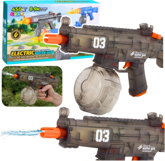 Pistola ad acqua elettrica automatica 450 ml, gittata 8–9 m