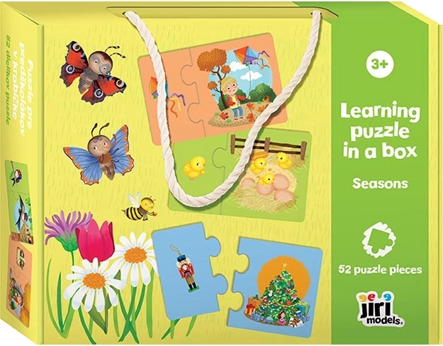 Puzzle per bambini in età prescolare in scatola – stagioni