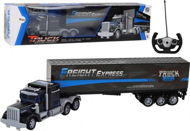 Divertente autocarro telecomandato con luci LED 27MHz blu