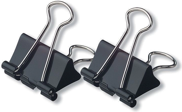 Clip fermacarte da ufficio 41 mm, 12 pz