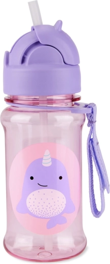 Skip Hop Zoo borraccia in Tritan con cannuccia narvalo 355 ml