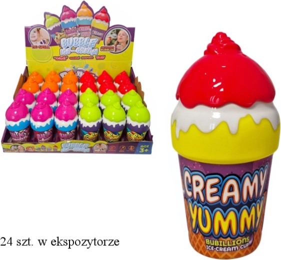 Bolle di sapone a forma di gelato