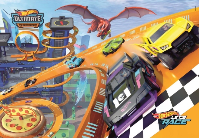 Puzzle 104 pezzi HOT WHEELS – Let’s Race di Clementoni