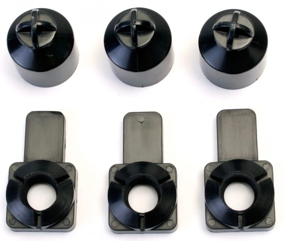 Testa del supporto per piste Carrera Evolution, Digital 132 e Digital 124 (3 pz)