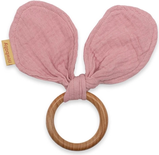 Massaggiagengive con mussola New Baby Ears rosa