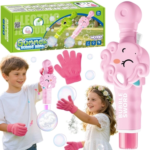 Woopie pistola spara bolle magica Unicorno con bolle fumose, ricaricabile
