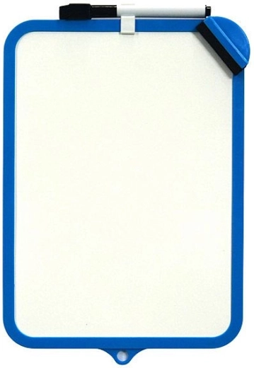 Lavagna cancellabile bifacciale CONCORDE 19 × 29 cm blu