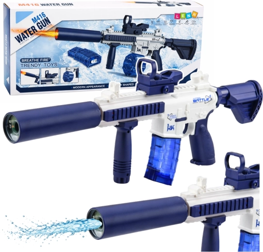 Pistola ad acqua elettrica M416 blu 62 cm
