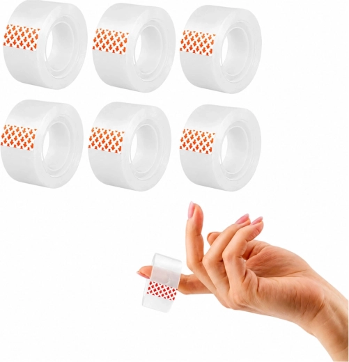 Nastro adesivo trasparente da ufficio 24 mm x 20 m (6 pz) D.RECT
