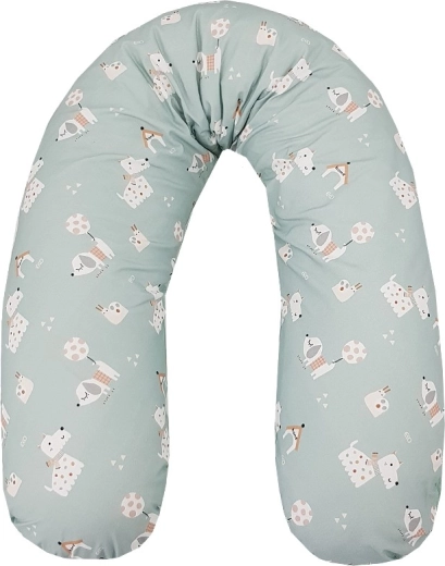 Cuscino per allattamento EKO Dogs Mint 180 cm