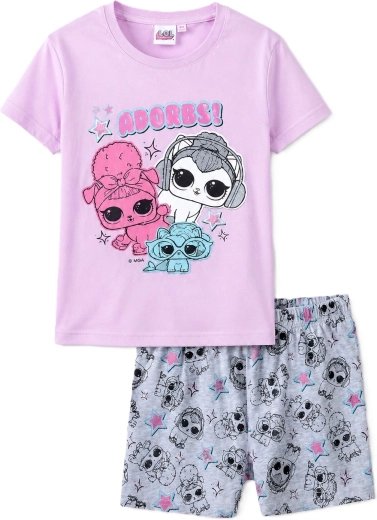 Pigiama LOL in cotone rosa e grigio