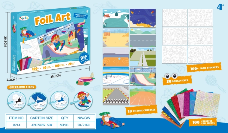 Set creativo di adesivi in gommapiuma – edizione Hobby