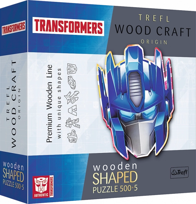 Puzzle in legno bifacciali TREFL Wood Craft Origin Transformers Optimus Prime, 505 pezzi