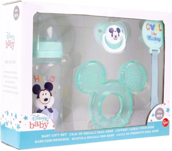 Set regalo per neonati Mickey - 4 pezzi