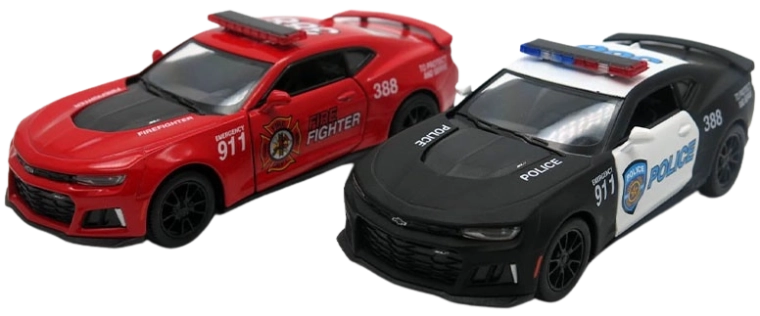 Modello di auto in metallo 2017 Camaro ZL1 polizia