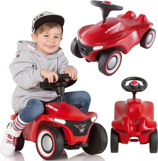 Grande moto senza pedali rosso Bobby Car Neo