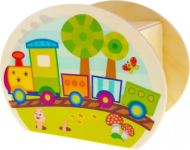 Cassa di risparmio in legno di Hess Treno