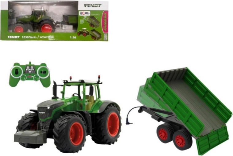 Trattore RC Fendt 1050 Vario 1:16 con rimorchio Jamara