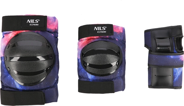 Set di protezioni NILS Extreme per polsi, gomiti e ginocchia – S