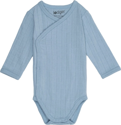 Body per neonato Lodger a maniche lunghe Solid Blue Fogg 56